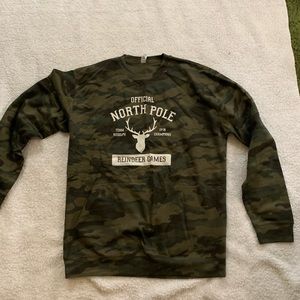 Camo print Christmas sweatshirt